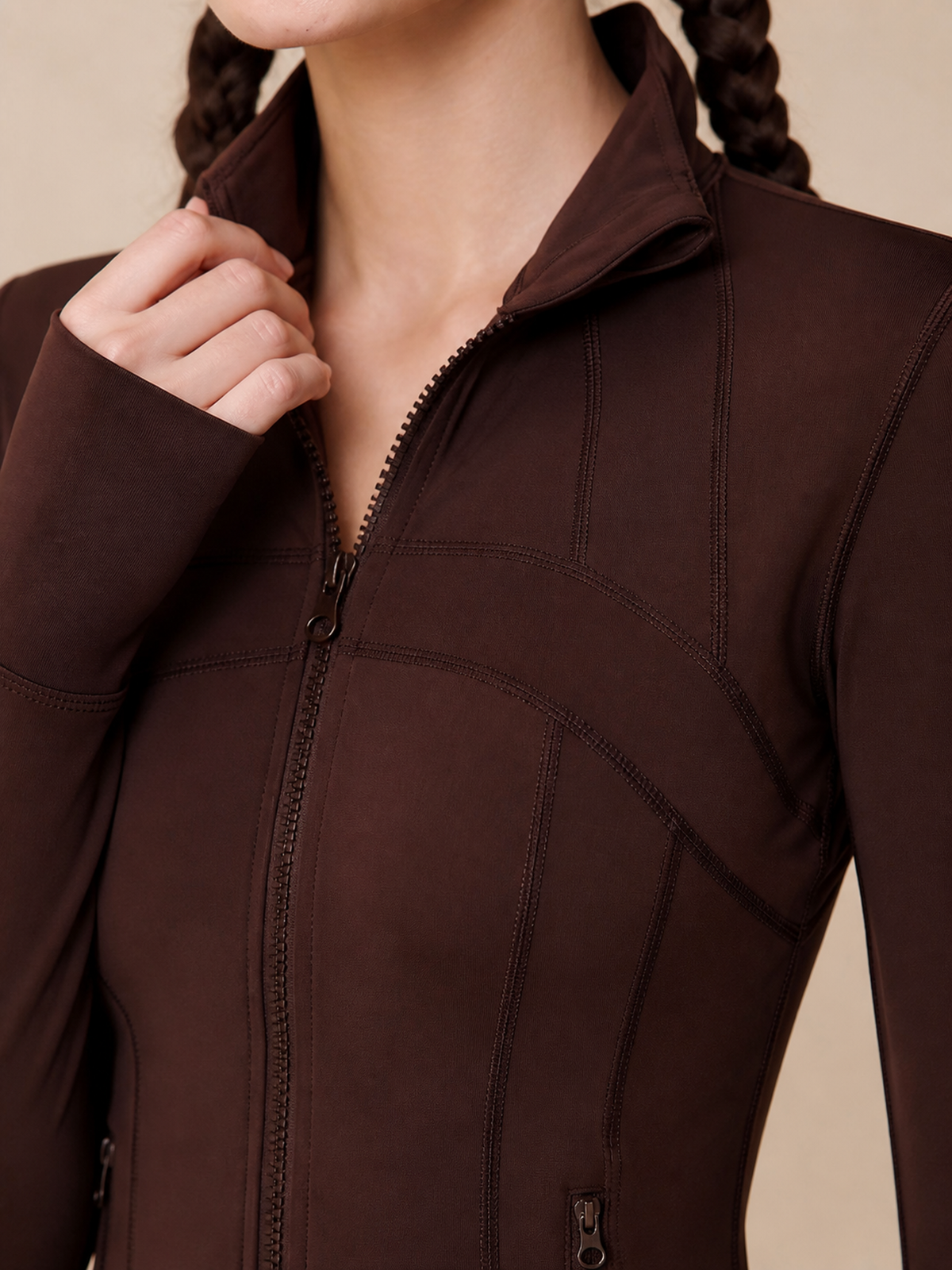 Zip Pocket Sports Jacket – Coffee
