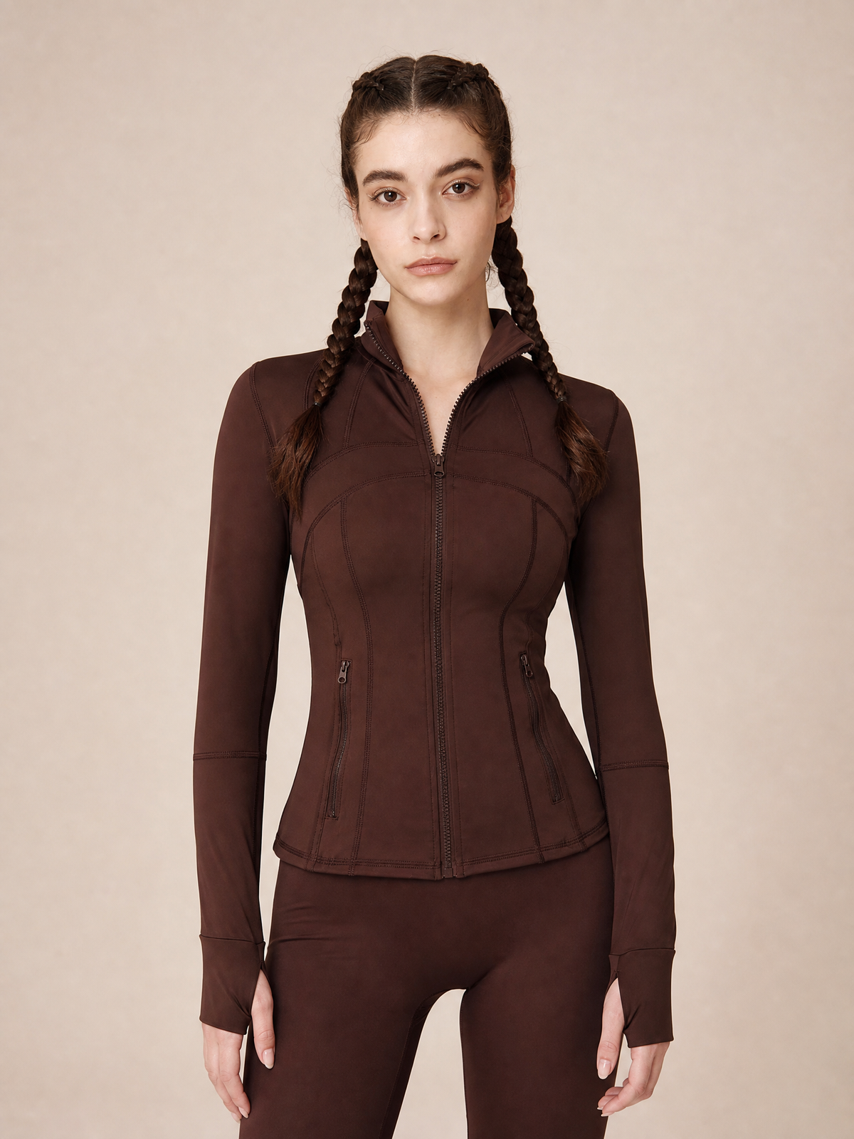 Zip Pocket Sports Jacket – Coffee