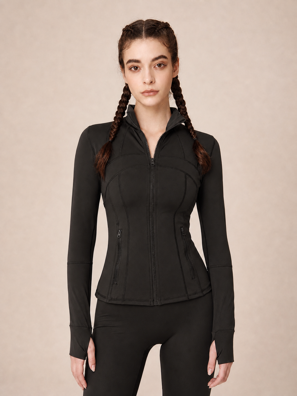 Zip Pocket Sports Jacket – Black