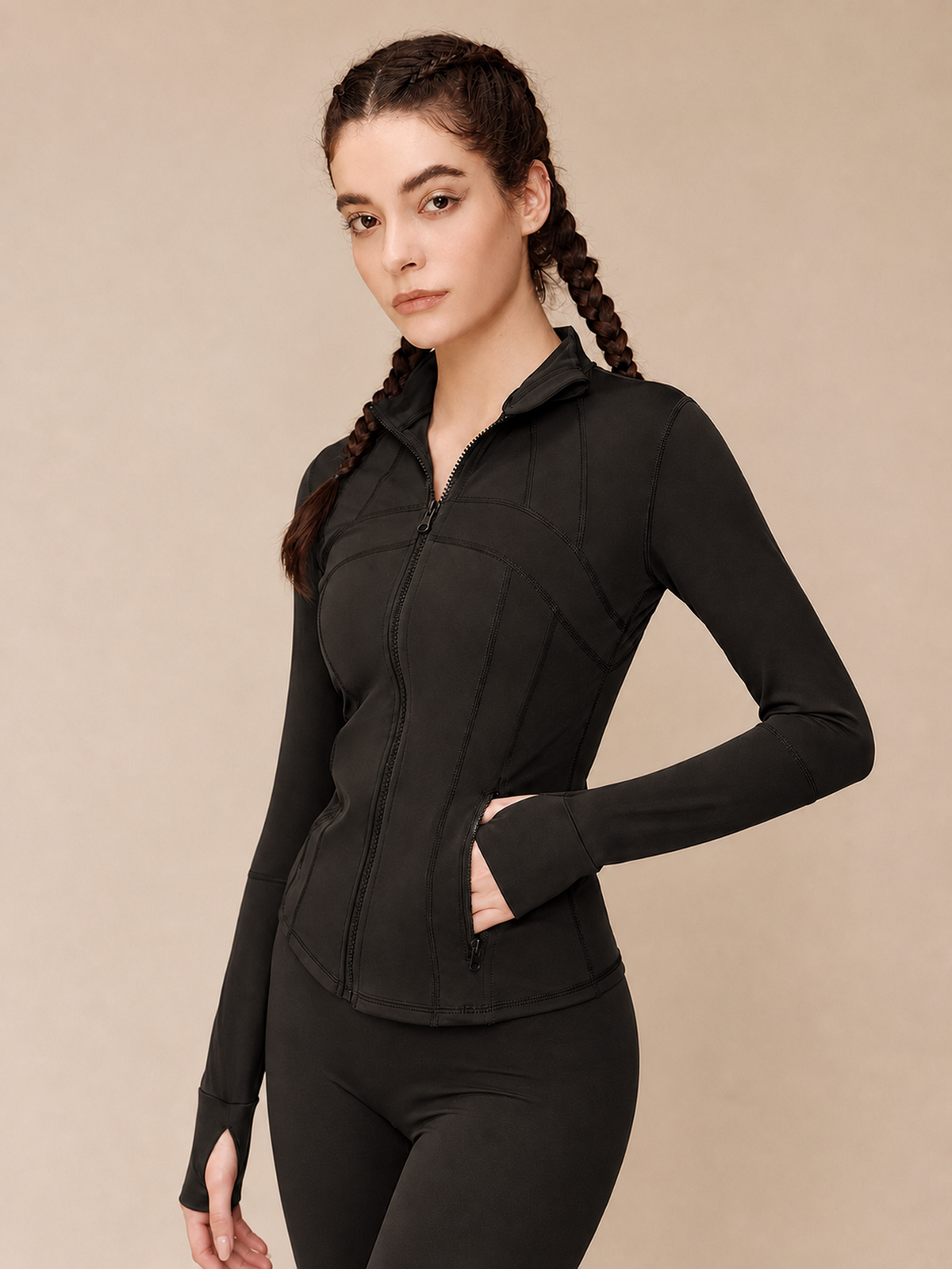 Zip Pocket Sports Jacket – Black