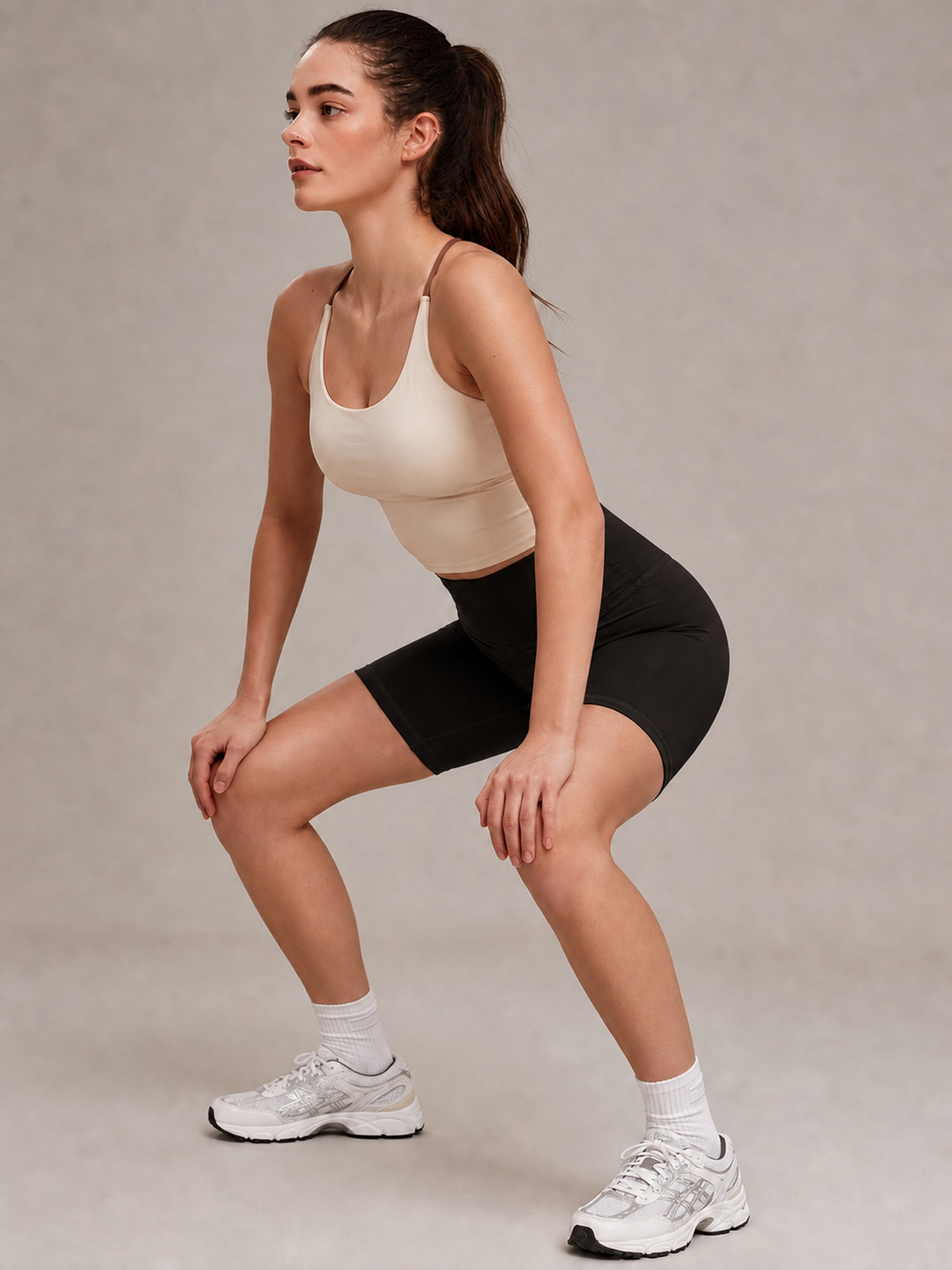 High Waist Cycling Shorts – Black