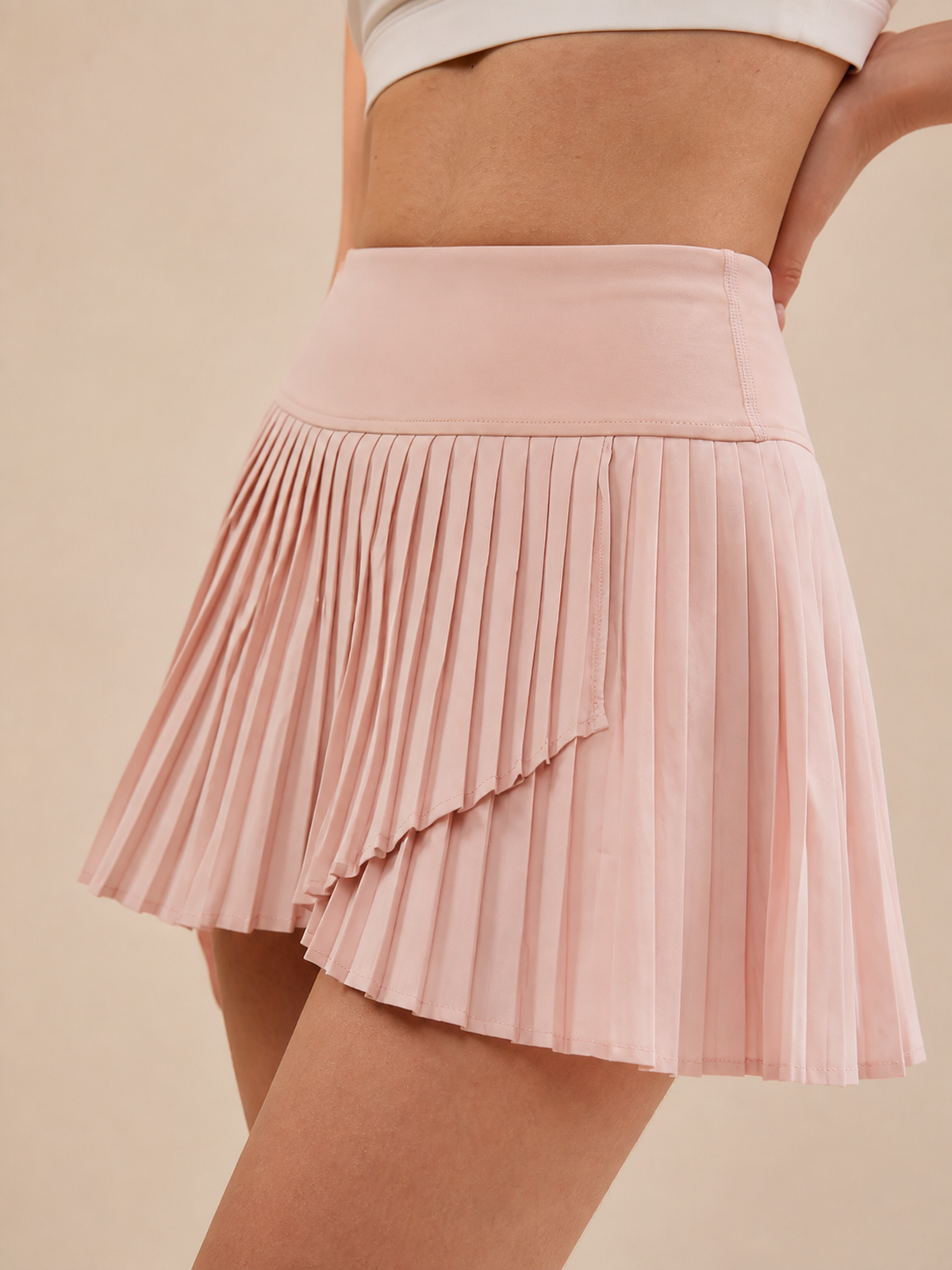 Pleated Tennis Skirt with Inner Shorts – Blush Pink