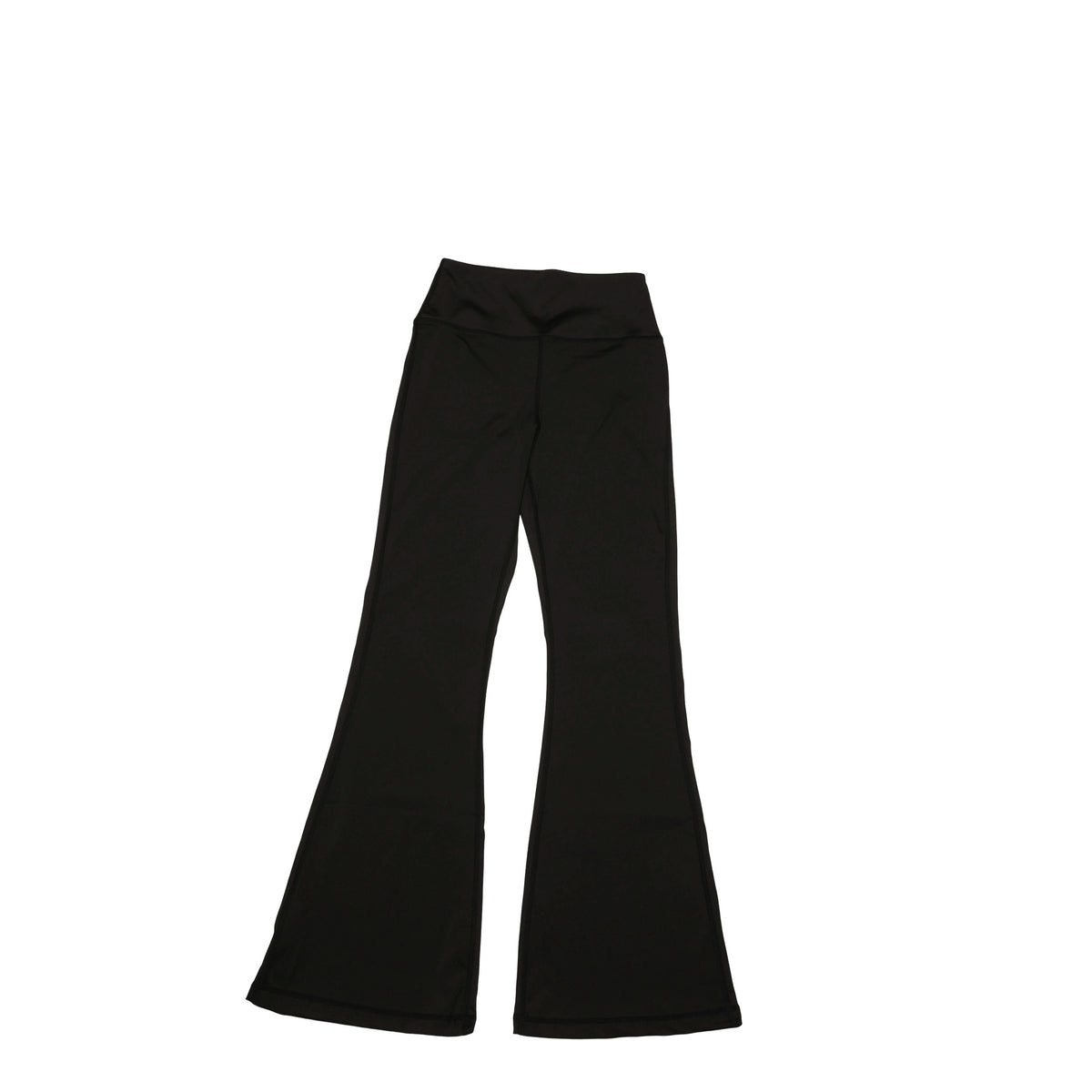 High Waist Flared Yoga Trousers – Black