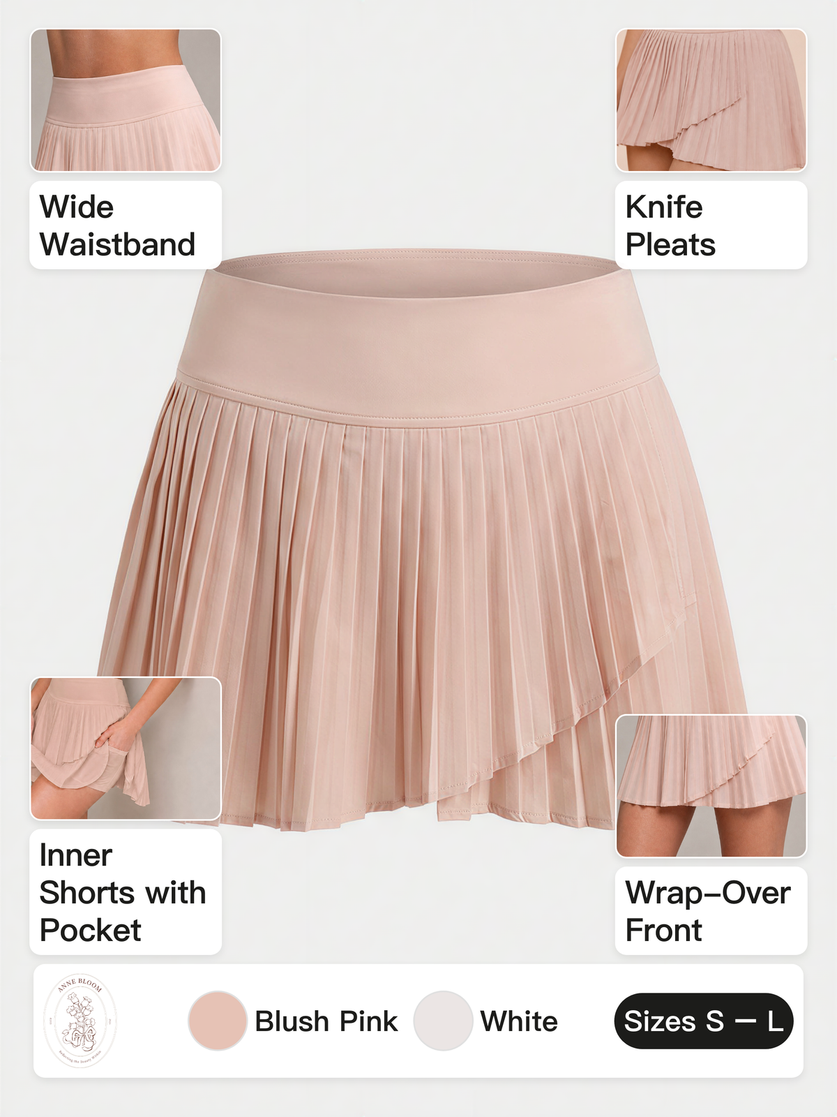 Pleated Tennis Skirt with Inner Shorts