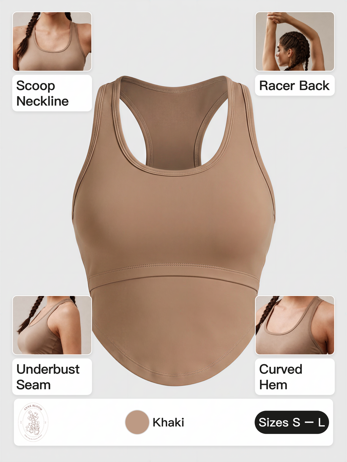 Racerback Cropped Yoga Vest