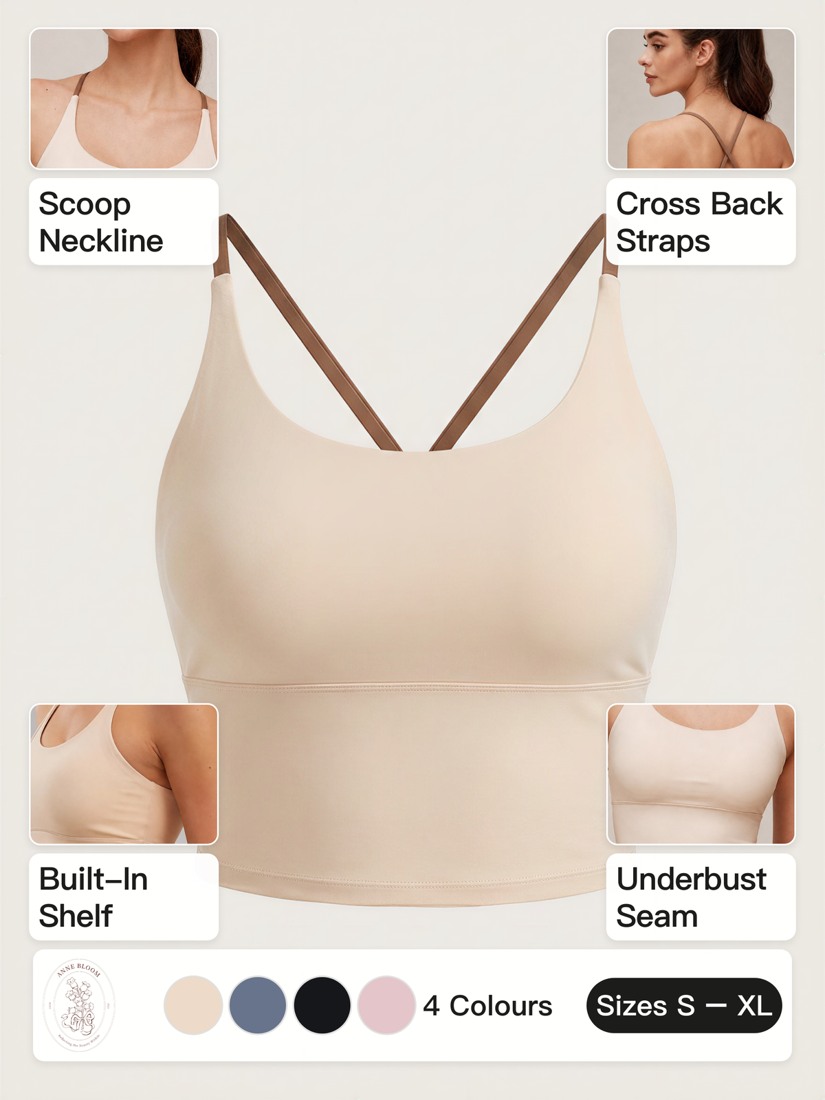 Cross Strap Padded Cami